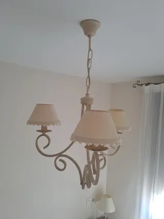 LÁMPARA DE TECHO CLÁSICA 3 BRAZOS