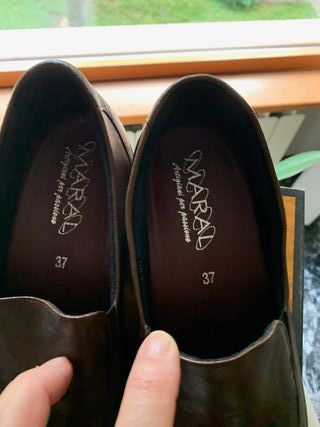 Mocassini donna in pelle marrone