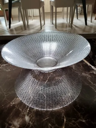 Portadolci in vetro lavorato