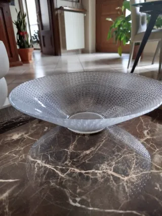 Portadolci in vetro lavorato