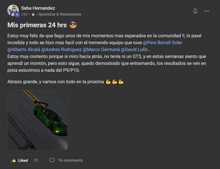 Entrenamiento iRacing – Mejora en comunidad