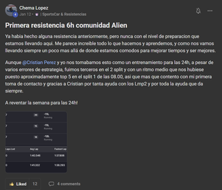 Entrenamiento iRacing – Mejora en comunidad
