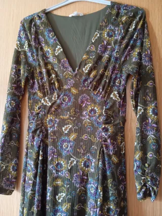 Vestido largo estampado floral