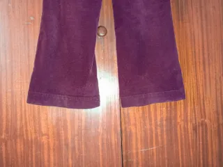 Pantalón pana wide leg burdeos