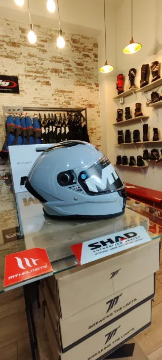Casco MT Stinger 2 A12 Gris Brillo Talla XS y XL