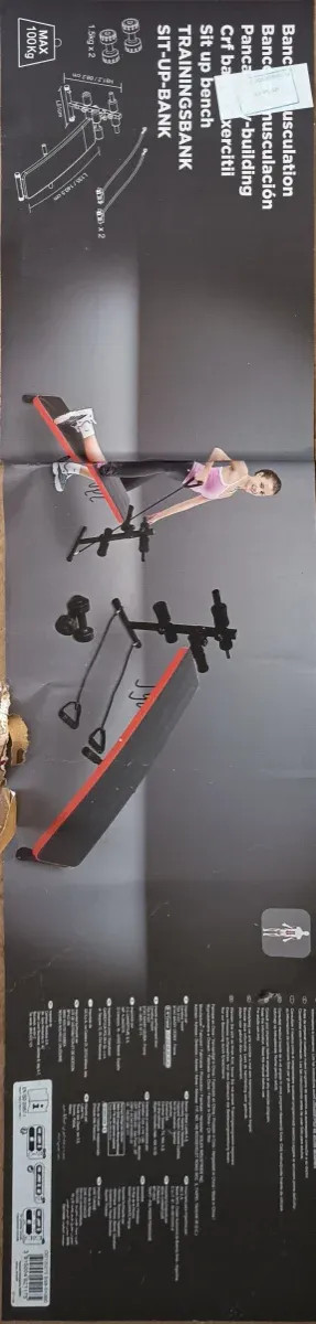 Panca Addominale con Manubri e Corde. NUOVO