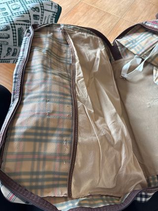 Bolsa de viaje de tela con estampado