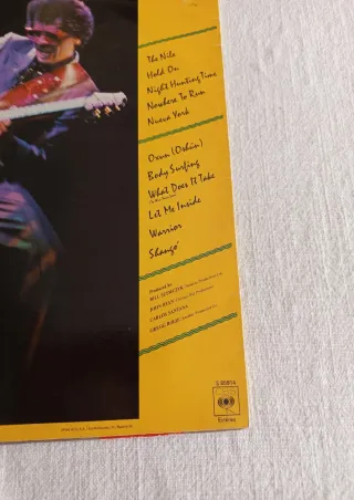 Vinilo Santana Shango 1982