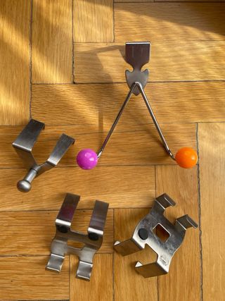 Lote de 4 percheros de puerta