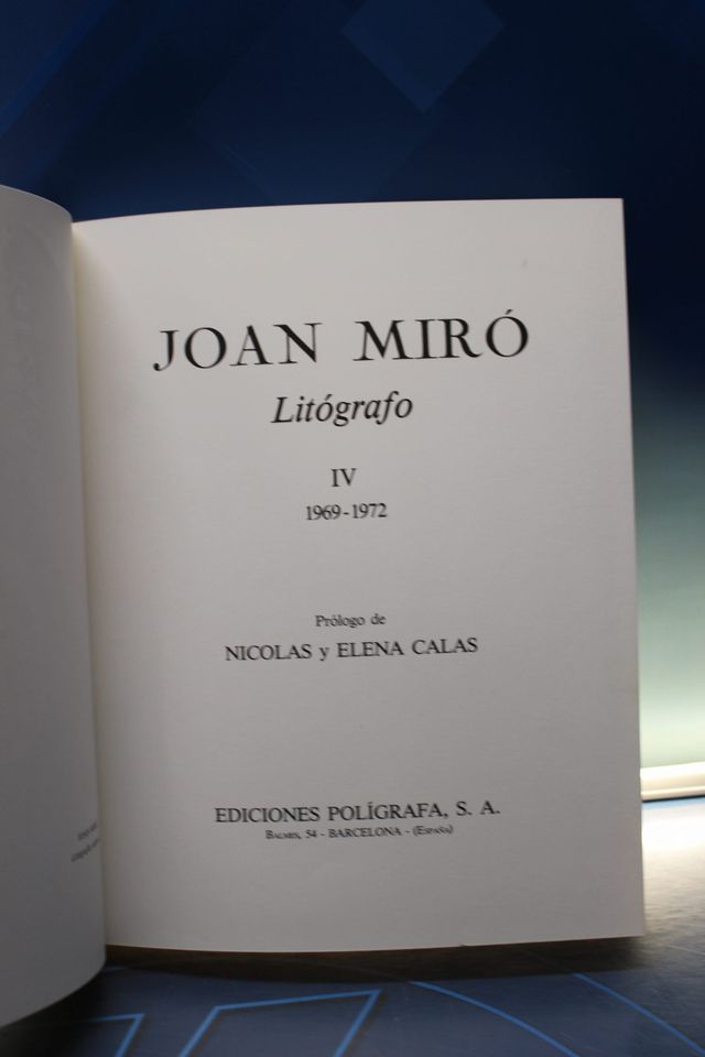 Libros de arte. Miró Litógrafo. Maeght Éditeur y Ediciones Polígrafa. Volúmenes I – V.