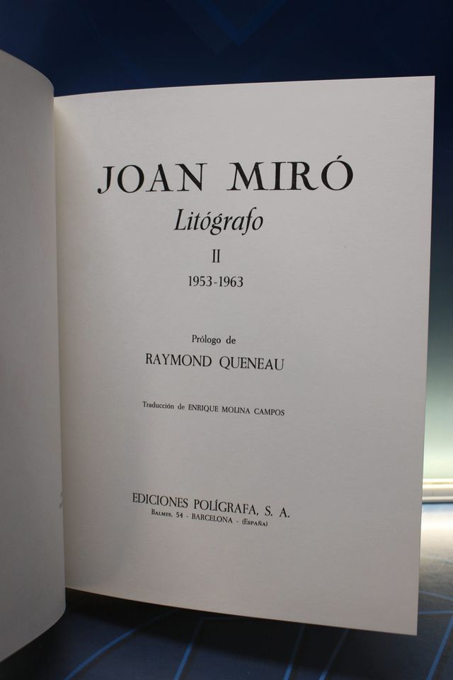 Libros de arte. Miró Litógrafo. Maeght Éditeur y Ediciones Polígrafa. Volúmenes I – V.