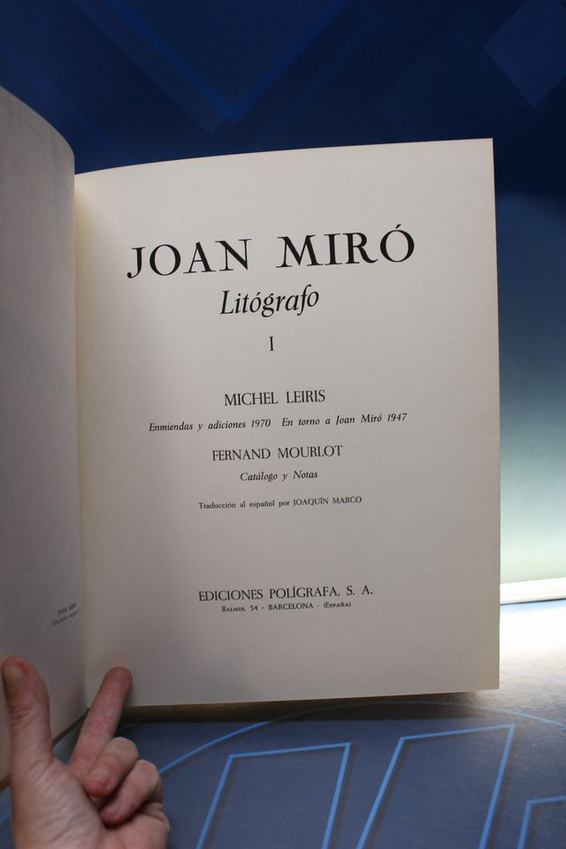 Libros de arte. Miró Litógrafo. Maeght Éditeur y Ediciones Polígrafa. Volúmenes I – V.