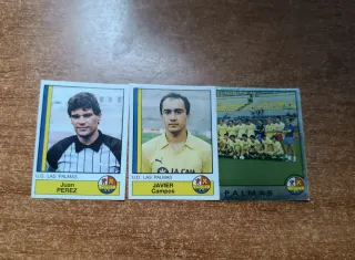 3 Cromos UD Las Palmas 86-87