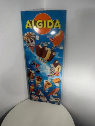 Insegna Listino Prezzi Gelati Algida