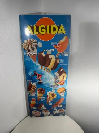 Insegna Listino Prezzi Gelati Algida