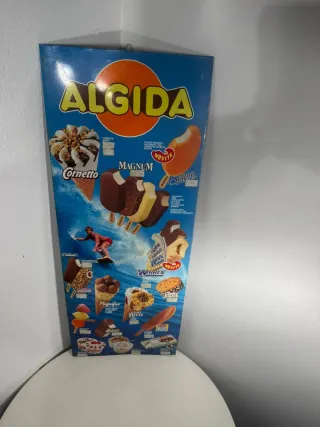 Insegna Listino Prezzi Gelati Algida