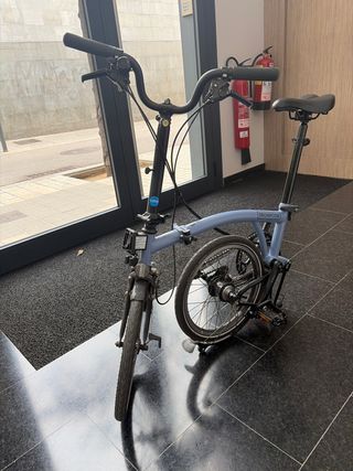 Bicicleta Brompton Azul C-line M6L