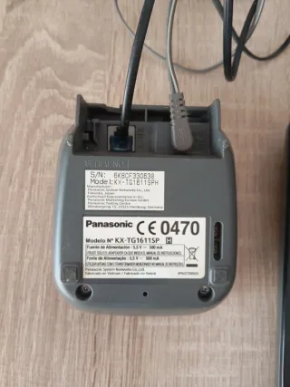 Teléfono Inalámbrico Panasonic Negro