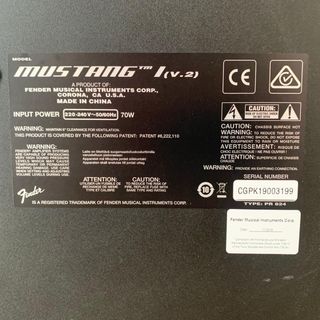 Amplificador Fender Mustang I (v.2)