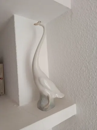 Figura Lladró Oca Grande Porcelana Blanca