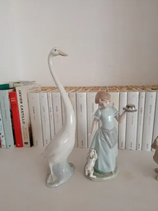 Figura Lladró Oca Grande Porcelana Blanca