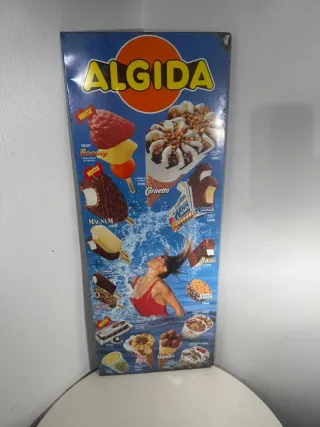 Insegna Listino Prezzi Gelati Algida Vintage