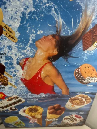 Insegna Listino Prezzi Gelati Algida Vintage