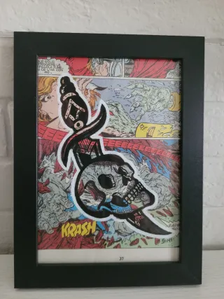 Quadro Pop Art Teschio marvel