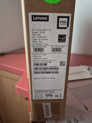 Ordenador Lenovo Plata Casi Nuevo