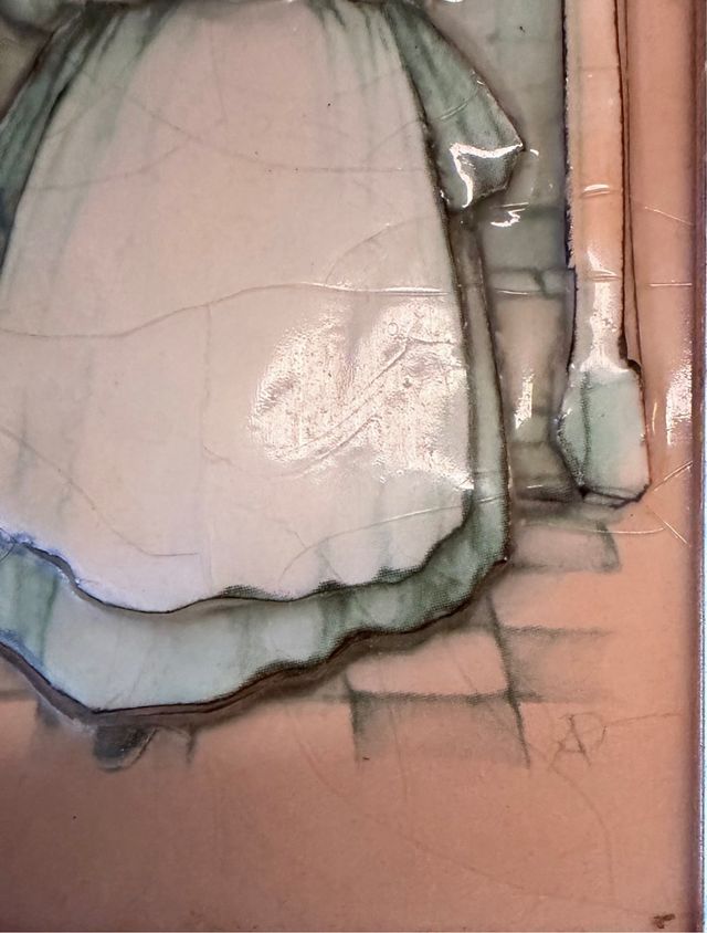 Cuadro Porcelana-Madera de Anton Piek