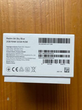 Xiaomi Redmi 9A Azul