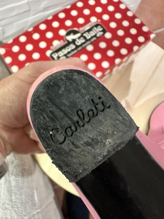 Zapatos Flamenca Rosa Tacón