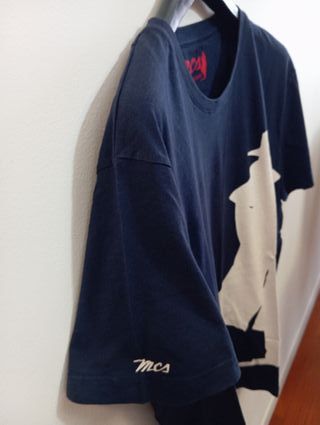 T-shirt MSC uomo blu con stampa