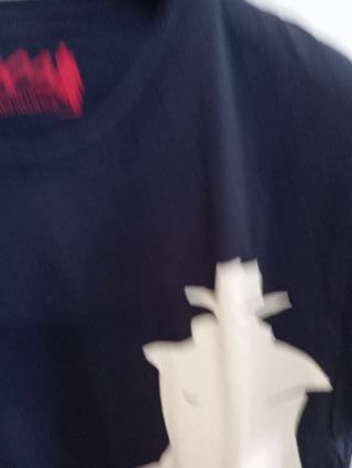 T-shirt MSC uomo blu con stampa