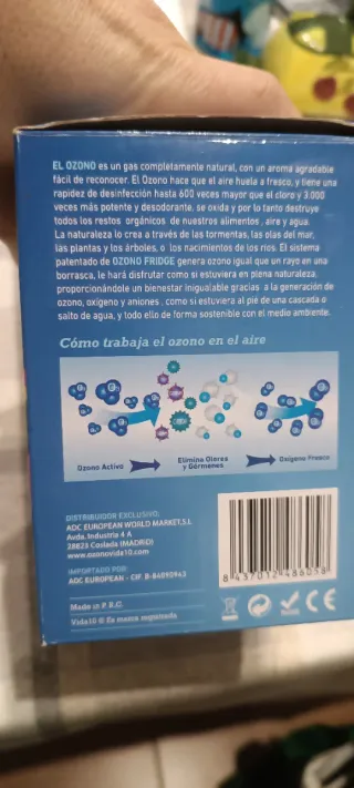 Generador Ozono Vida 10 Fridge