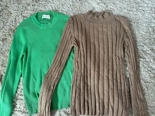 Pack 2 jerseys verde y marron