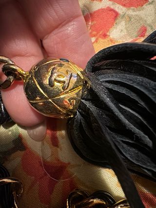 Borsa Chanel Vintage Oval Nera