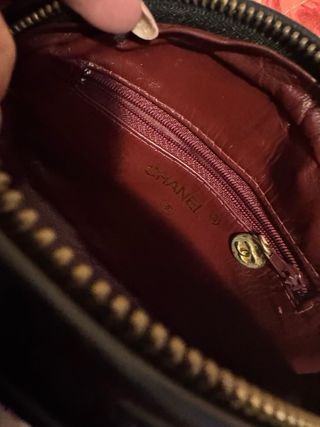 Borsa Chanel Vintage Oval Nera