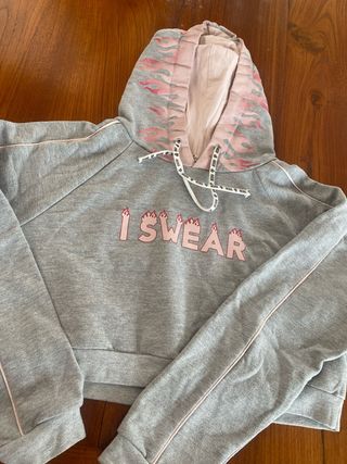 Lote 3 sudaderas cortas manga larga niña T 11-12