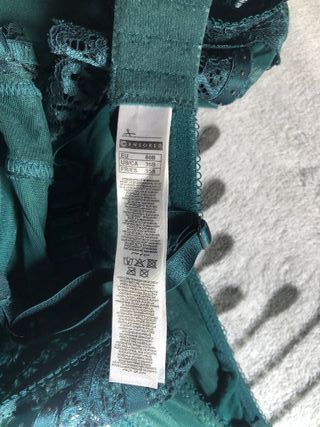 Body lencería verde talla S