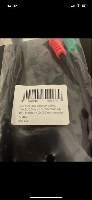 Adattatore cuffie 3.5mm 2x Jack