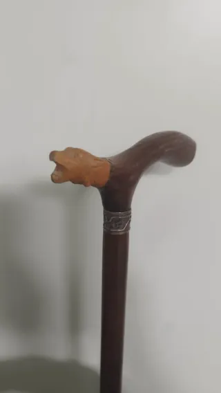 Bastón de madera oscuro