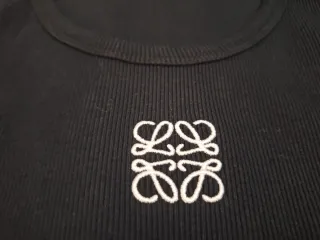 Top Loewe Negro Mujer