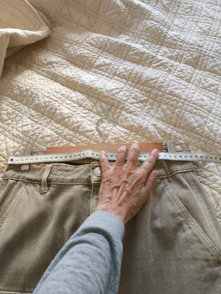 Falda vaquera cargo marrón