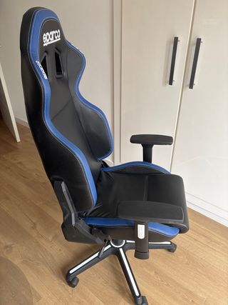 Silla Gaming Sparco Azul y Negra