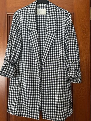 Pack Blazer Beige y vichy + Camisa Verde.