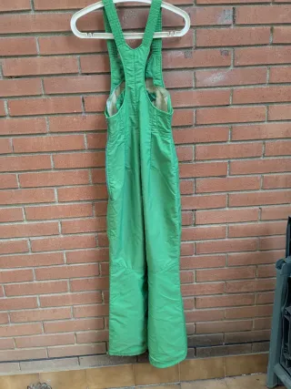 Pantaloni da sci a bavero verde