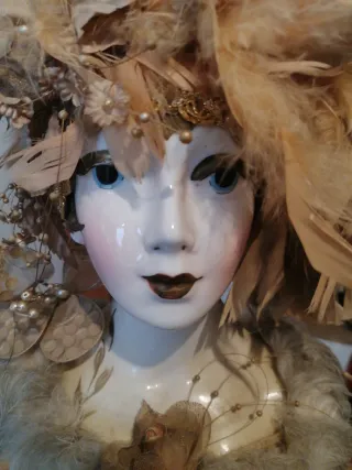 Busto porcelana decoración