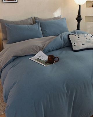 Funda para Nórdico Azul y Gris para cama de 90