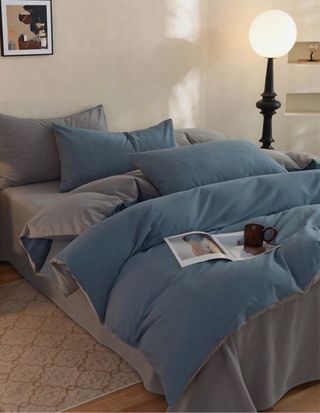 Funda para Nórdico Azul y Gris para cama de 90